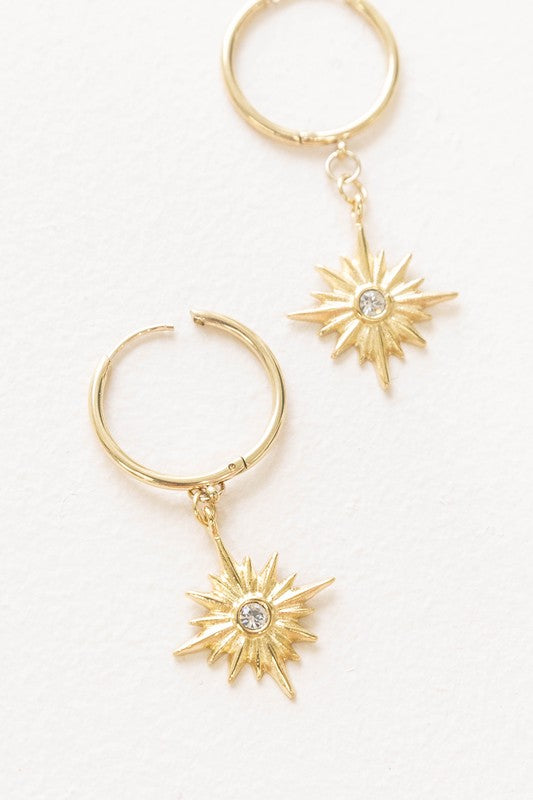 Northern Star Hoop Earrings