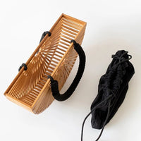 Thumbnail for Vintage Bamboo Woven Handbag